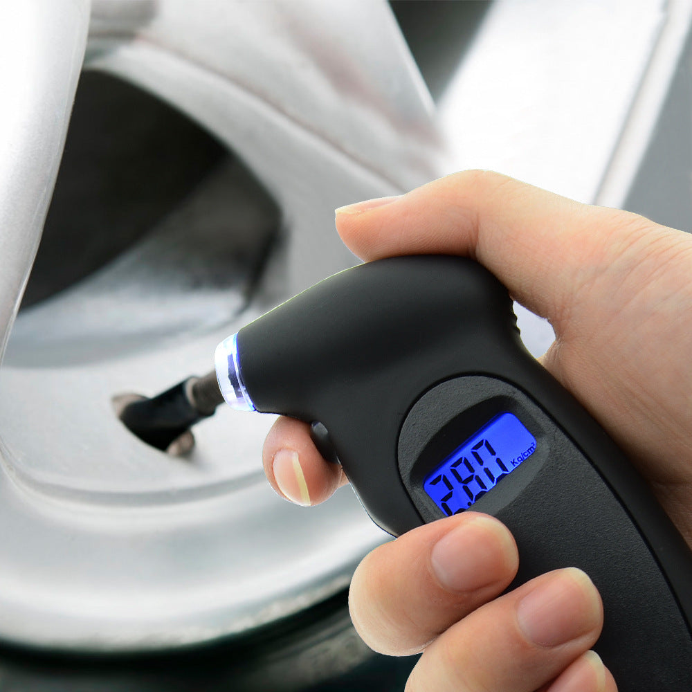Digital Tire Pressure Gauge – Portable Car & Motorcycle Air Pressure Meter